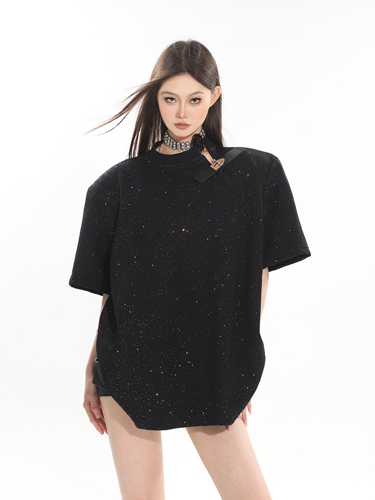 【24s April.】High-end Starry Round Neck T-shirt ArtsKoreanMan