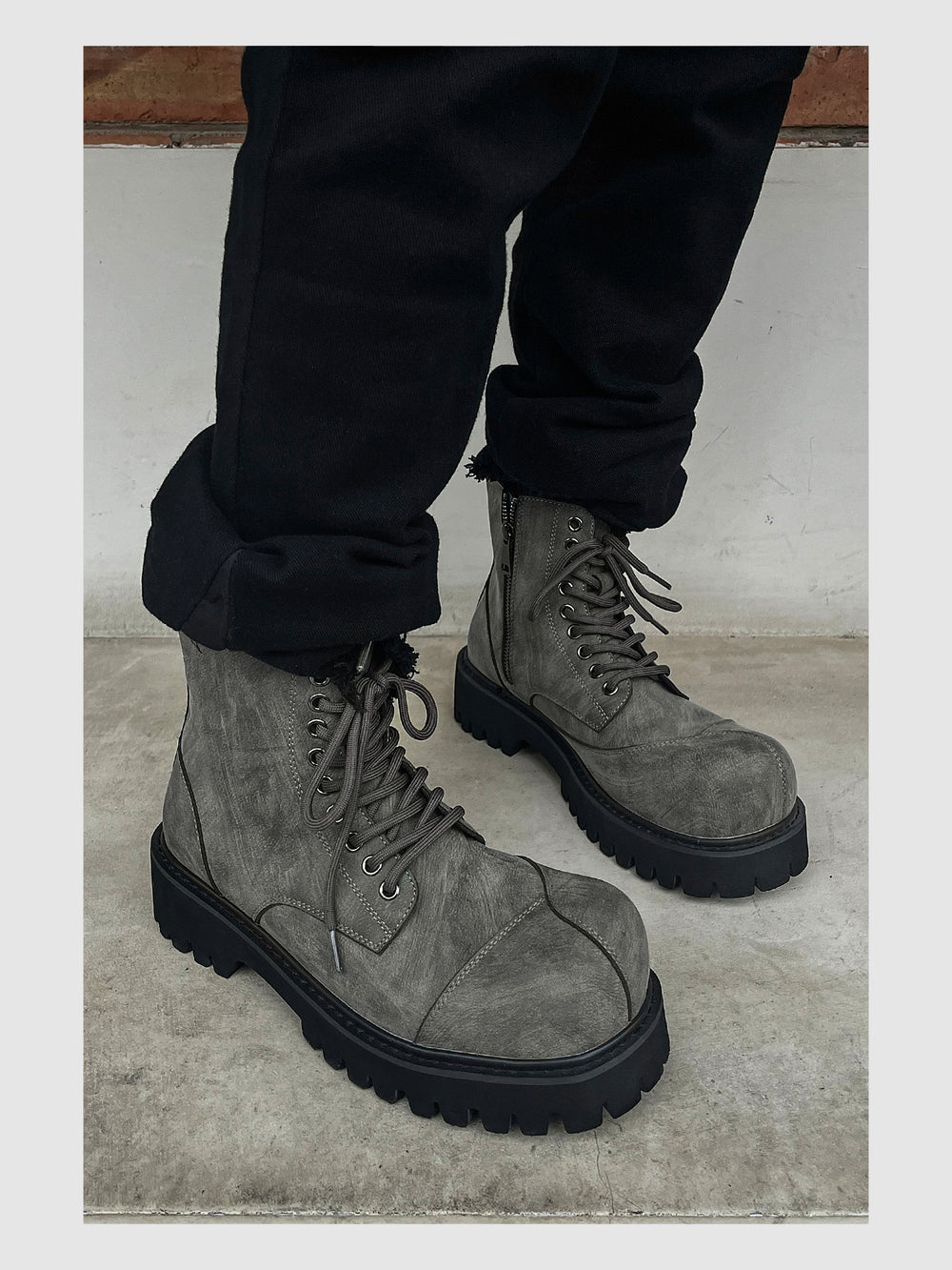Deconstructed Thick-soled Martin Boots ArtsKoreanMan
