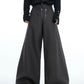 【25s Mar.】Niche Metal Double Zipper Straight Trousers