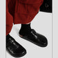 "Bullet Hole" Washed Horse Leather Birkenstock Slippers
