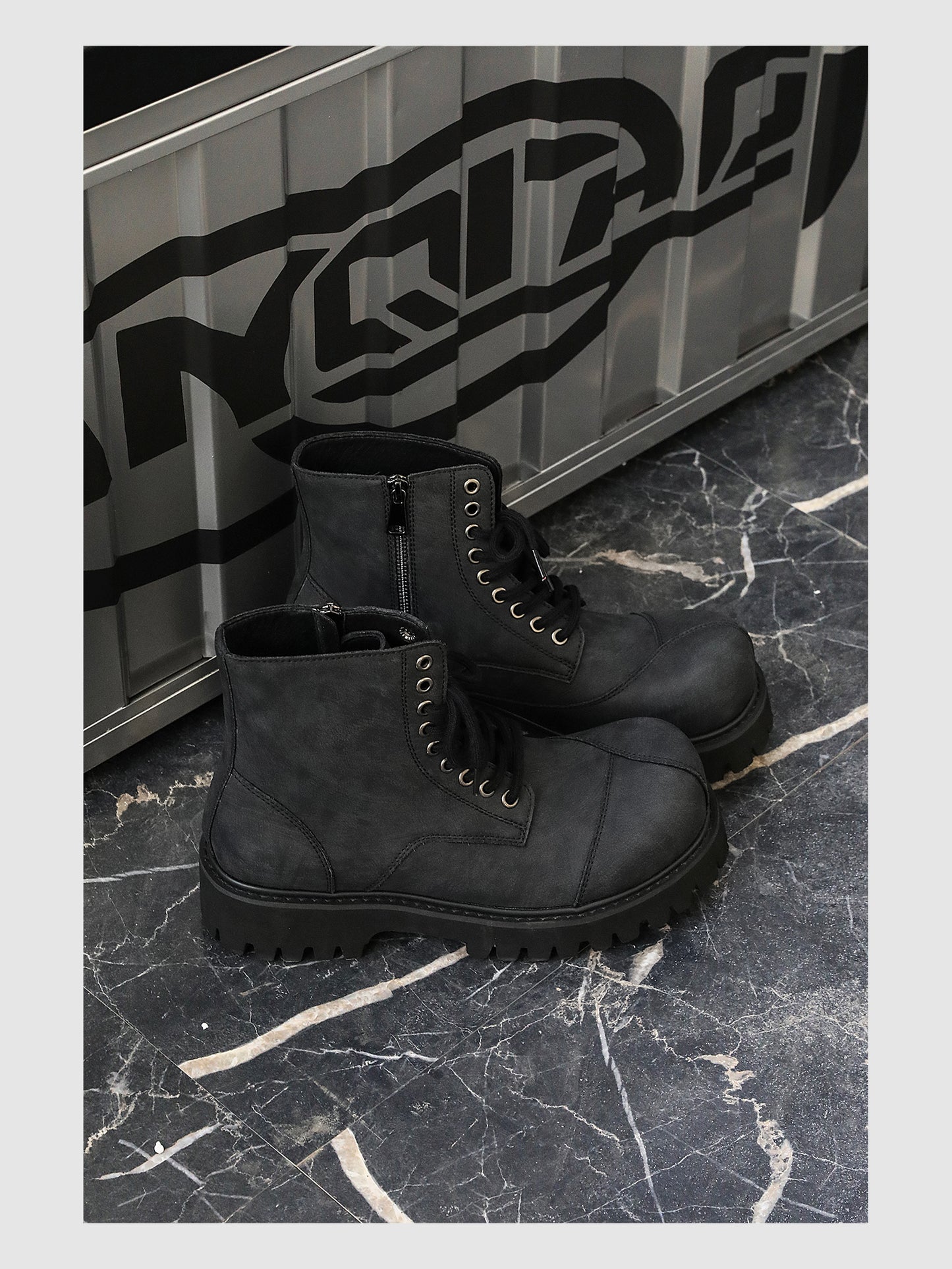 Deconstructed Thick-soled Martin Boots