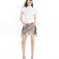 【24s April.】Retro Gun Color Fashionable Shiny Leather Skirt