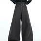 【25s Mar.】Niche Metal Double Zipper Straight Trousers