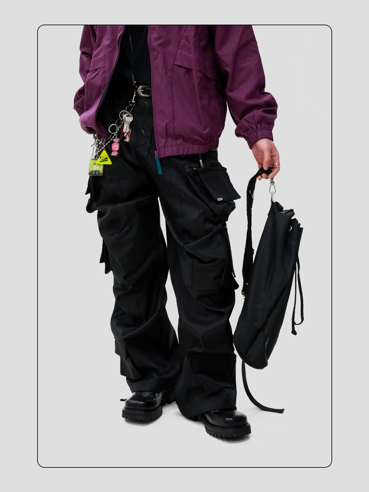 Washed Leather Square-Toe Derby Shoes