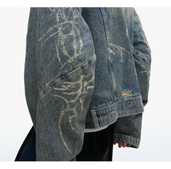 【25s Aug.】Distressed Ripped Short Denim Jacket