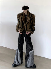 【25s Oct.】Vintage patchwork mink jeans