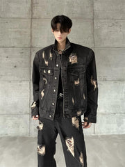 【24s Nov.】Washed Distressed Denim Jacket ArtsKoreanMan