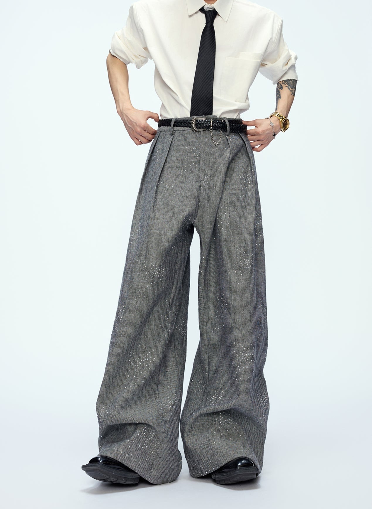 【25s Sep.】"Starlight" Hot-drilled Sequined Jacket/pants