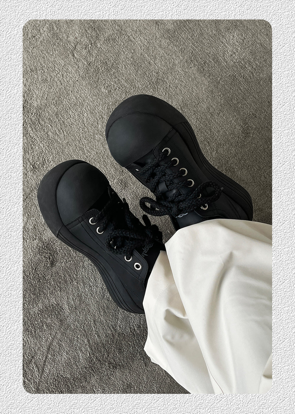 Mickey Style Big Toe Thick Sole Casual Shoes ArtsKoreanMan