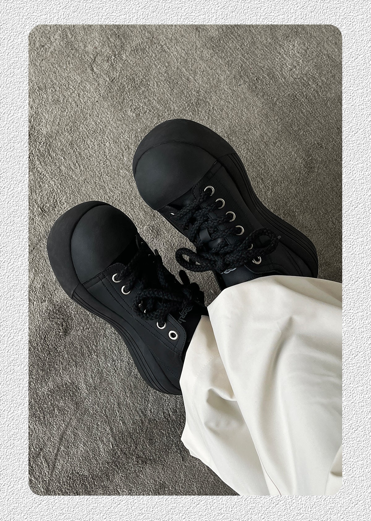 Mickey Style Big Toe Thick Sole Casual Shoes ArtsKoreanMan