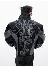 【25s Aug.】Totem Studded Deconstructed Pony Hair Jacket