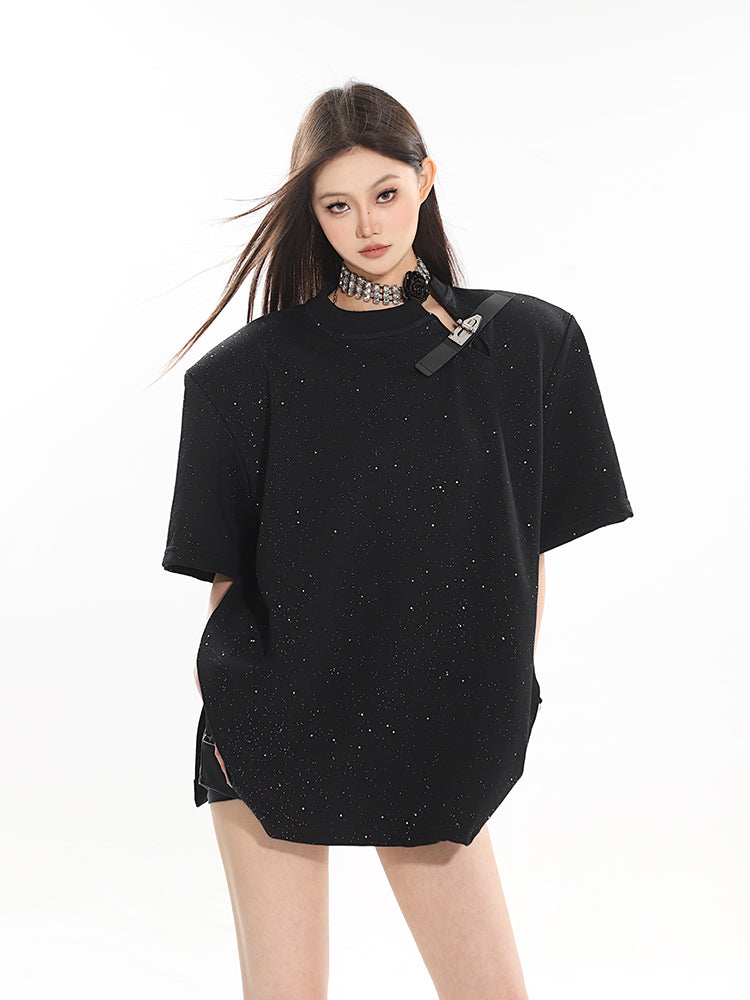 【24s April.】High-end Starry Round Neck T-shirt