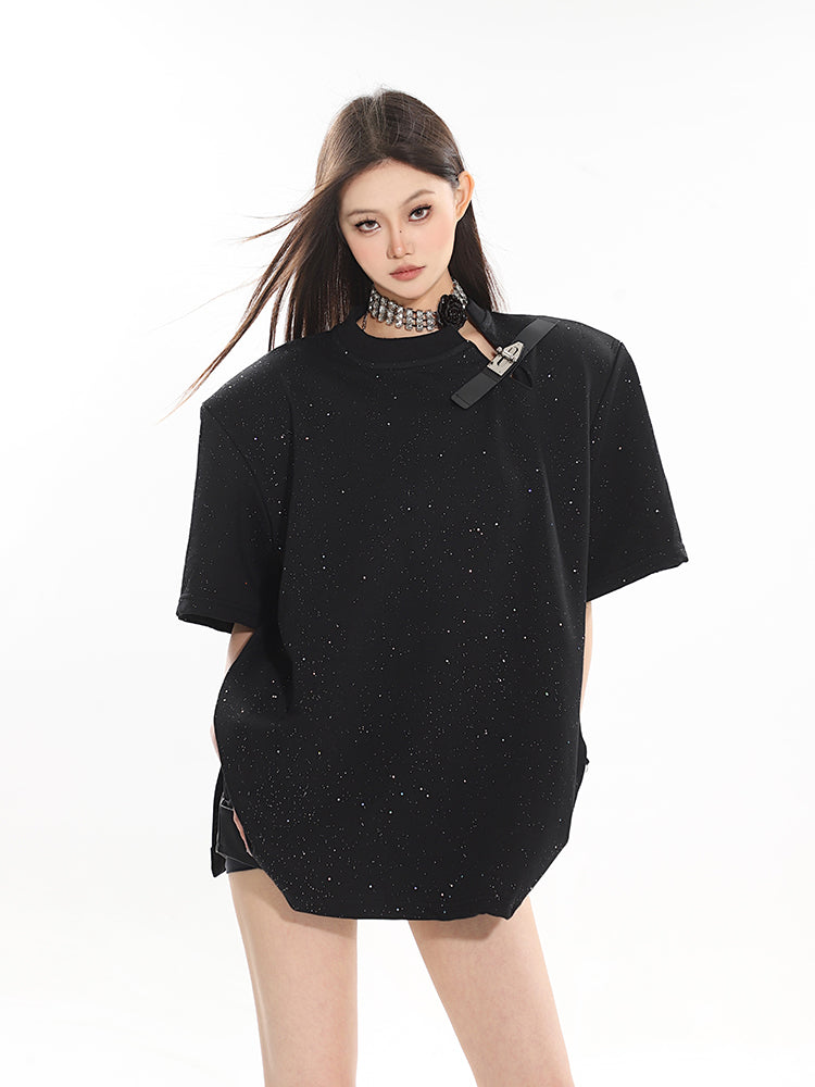 【24s April.】High-end Starry Round Neck T-shirt ArtsKoreanMan