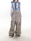 【24s February.】Hand Drawn Graffiti Baggy Jeans ArtsKoreanMan
