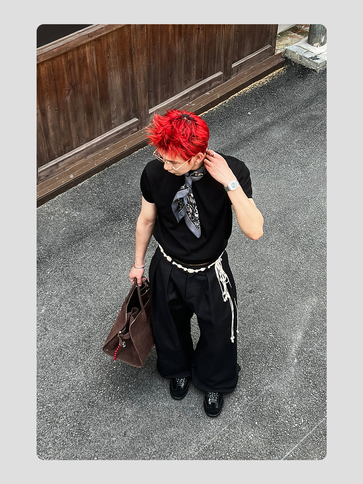 Simple Black And White Leather Dexter Shoes