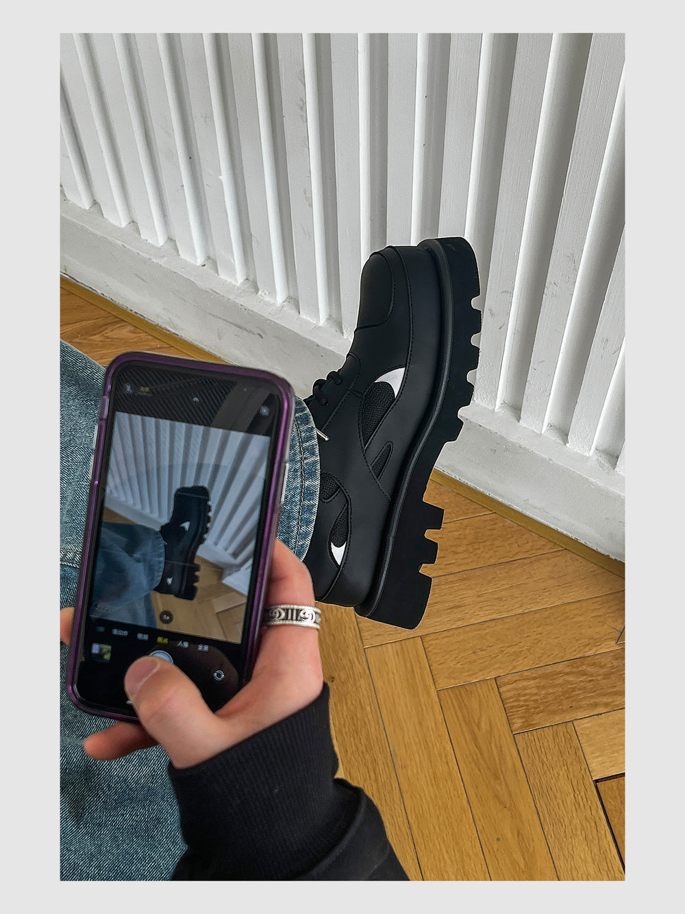 Deconstructed Athletic Thick-soled Casual Derby Shoes ArtsKoreanMan