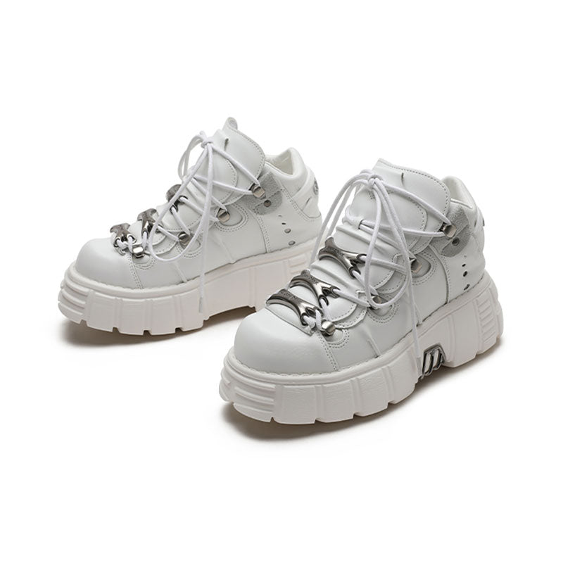 Y2K Dark Punk Platform Shoes ArtsKoreanMan