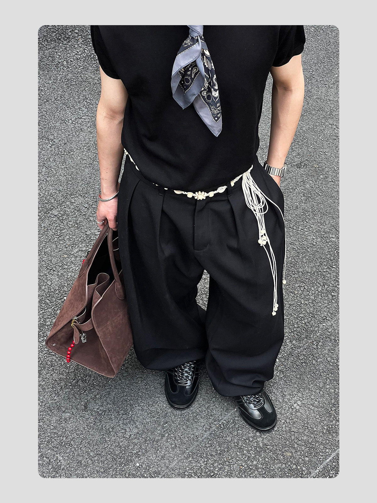 Simple Black And White Leather Dexter Shoes