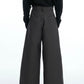 【25s Mar.】Niche Metal Double Zipper Straight Trousers