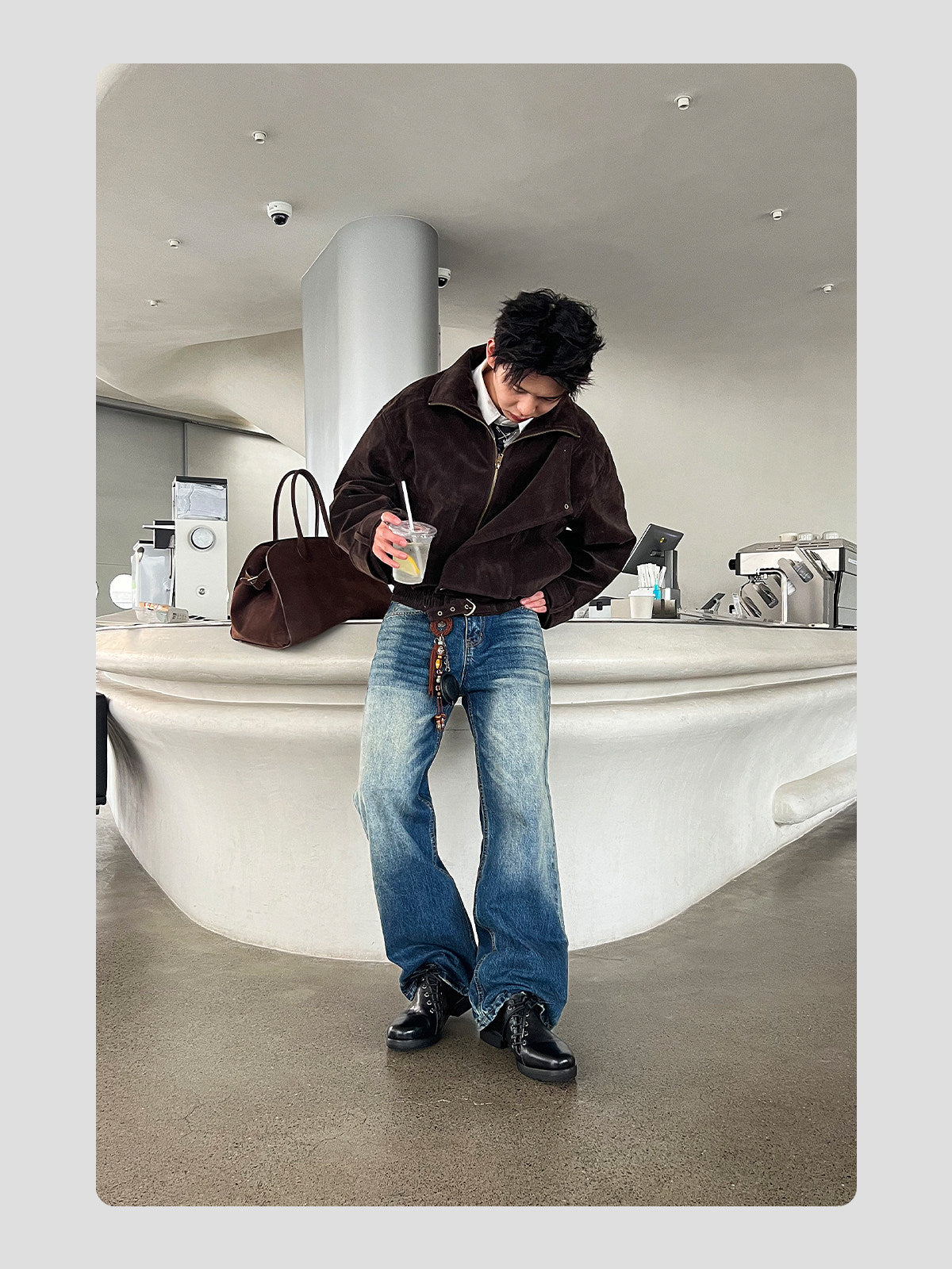 Deconstructed Lace-Up Derby Shoes