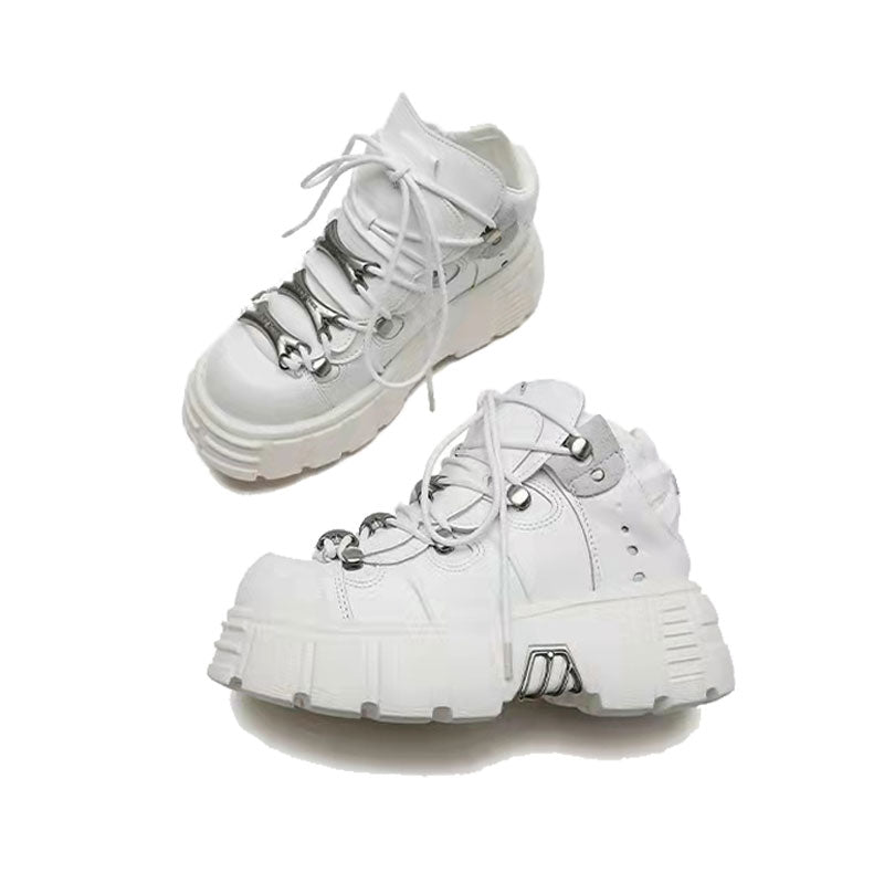 Y2K Dark Punk Platform Shoes ArtsKoreanMan