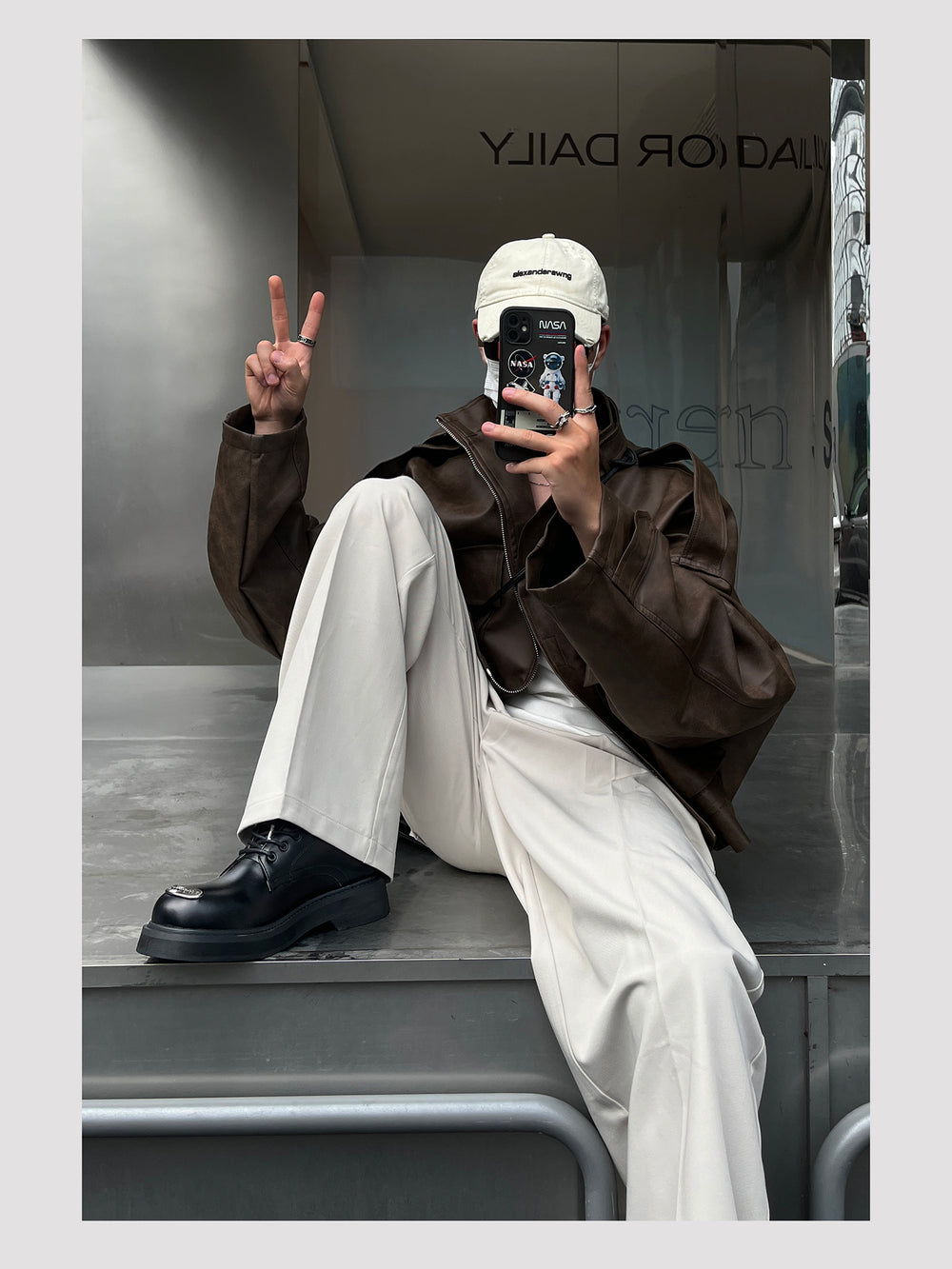 Thick-soled Metallic Derby Shoes ArtsKoreanMan