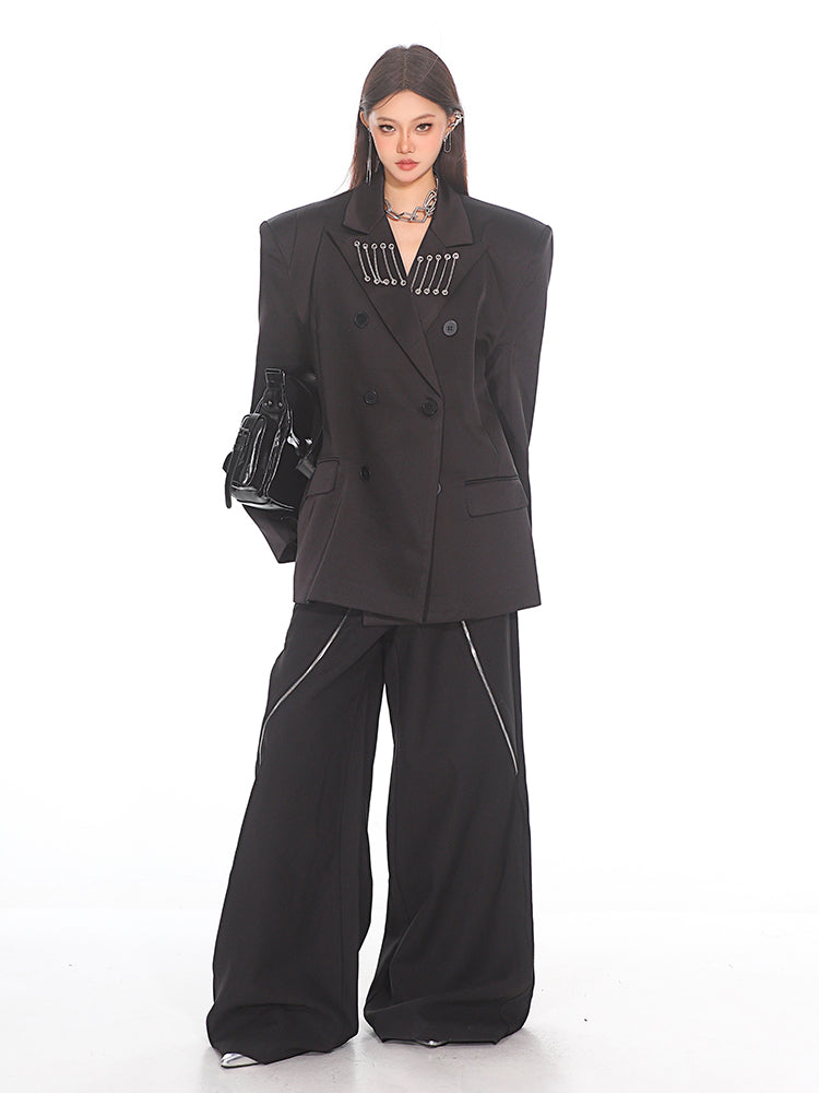 【24s Oct.】Small Design Flared Zipper Trousers ArtsKoreanMan