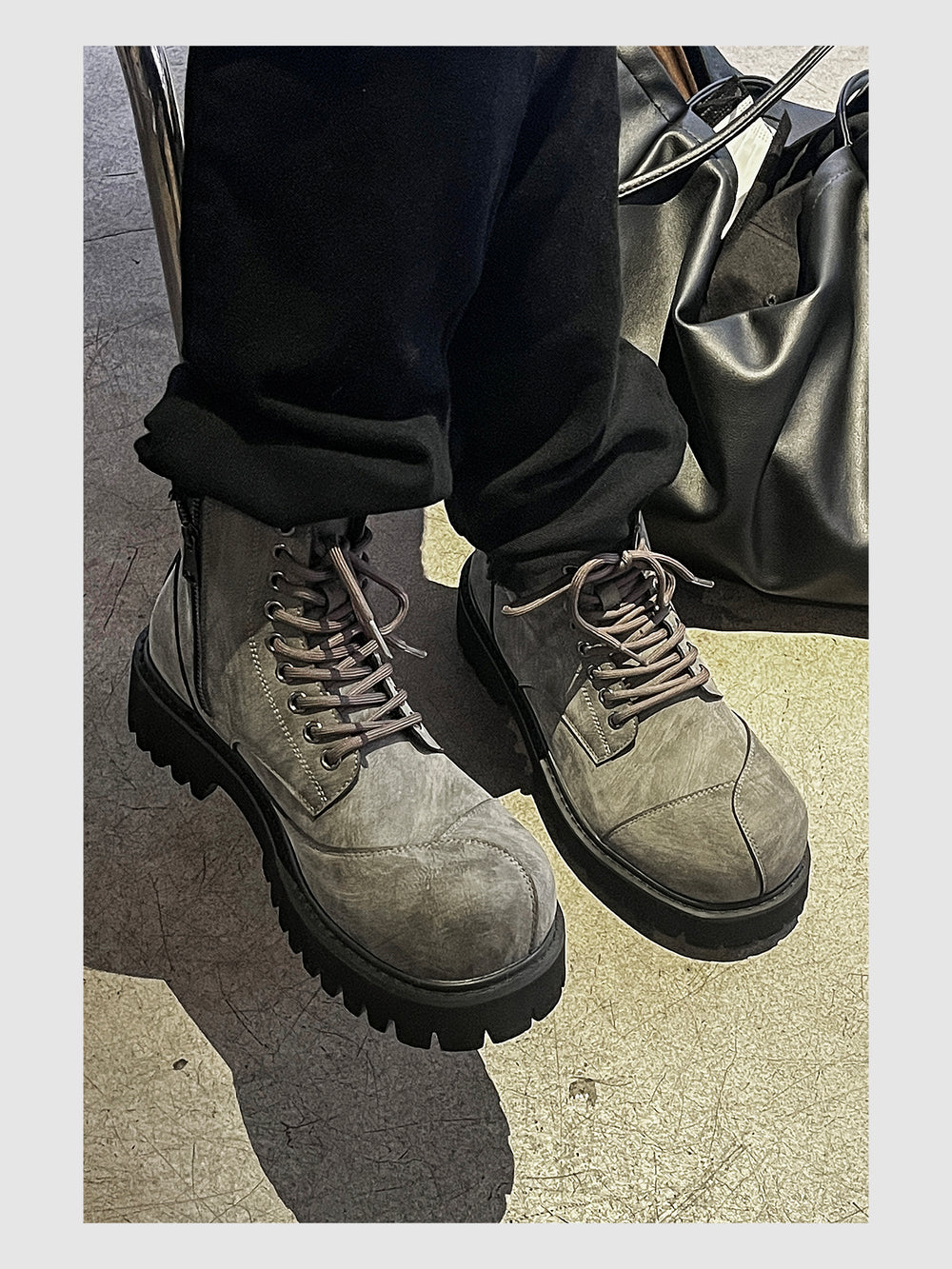 Deconstructed Thick-soled Martin Boots ArtsKoreanMan