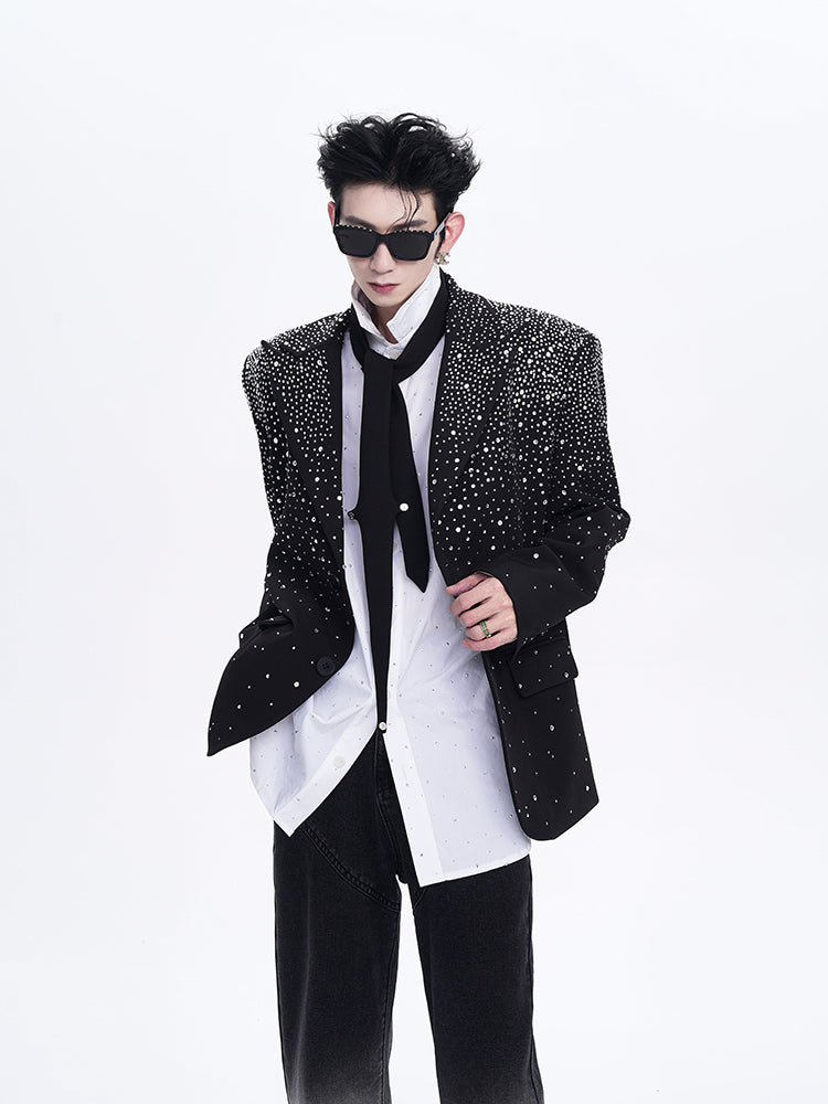 【24s Oct.】Rhinestone Design Suit Jacket