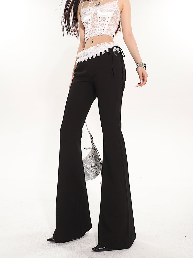 【24s May.】Niche Fake Two Piece Ballet Casual Pants ArtsKoreanMan