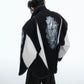 【24s Oct.】Line Shoulder Pads Art Punk Rock Design Shirt