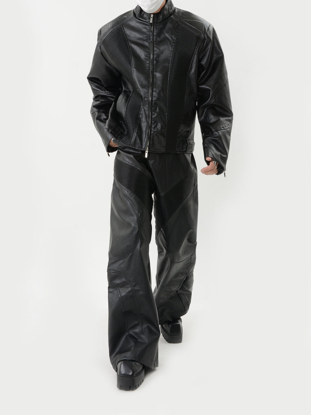 【24s Oct.】Loose PU Leather Pants ArtsKoreanMan