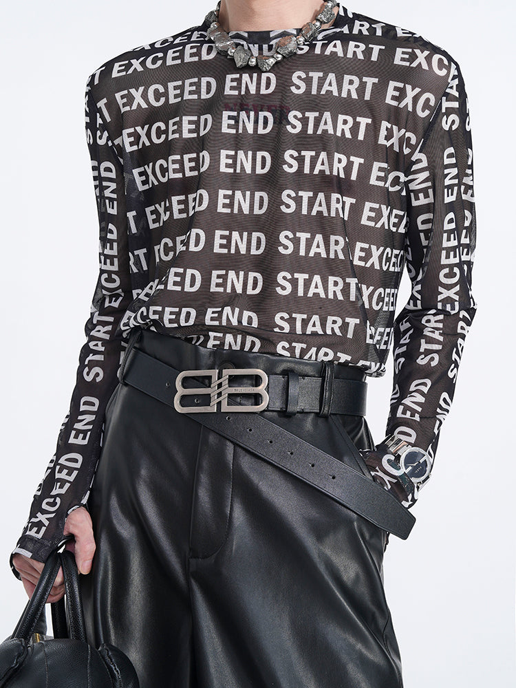 【24s Aug.】Letter Printed Mesh Ice Silk Sun Protection Clothing ArtsKoreanMan