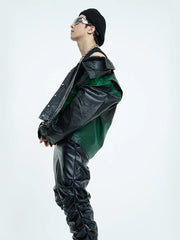 【23s September.】Dyed PU Punk Jacket+ Leather Pants ArtsKoreanMan