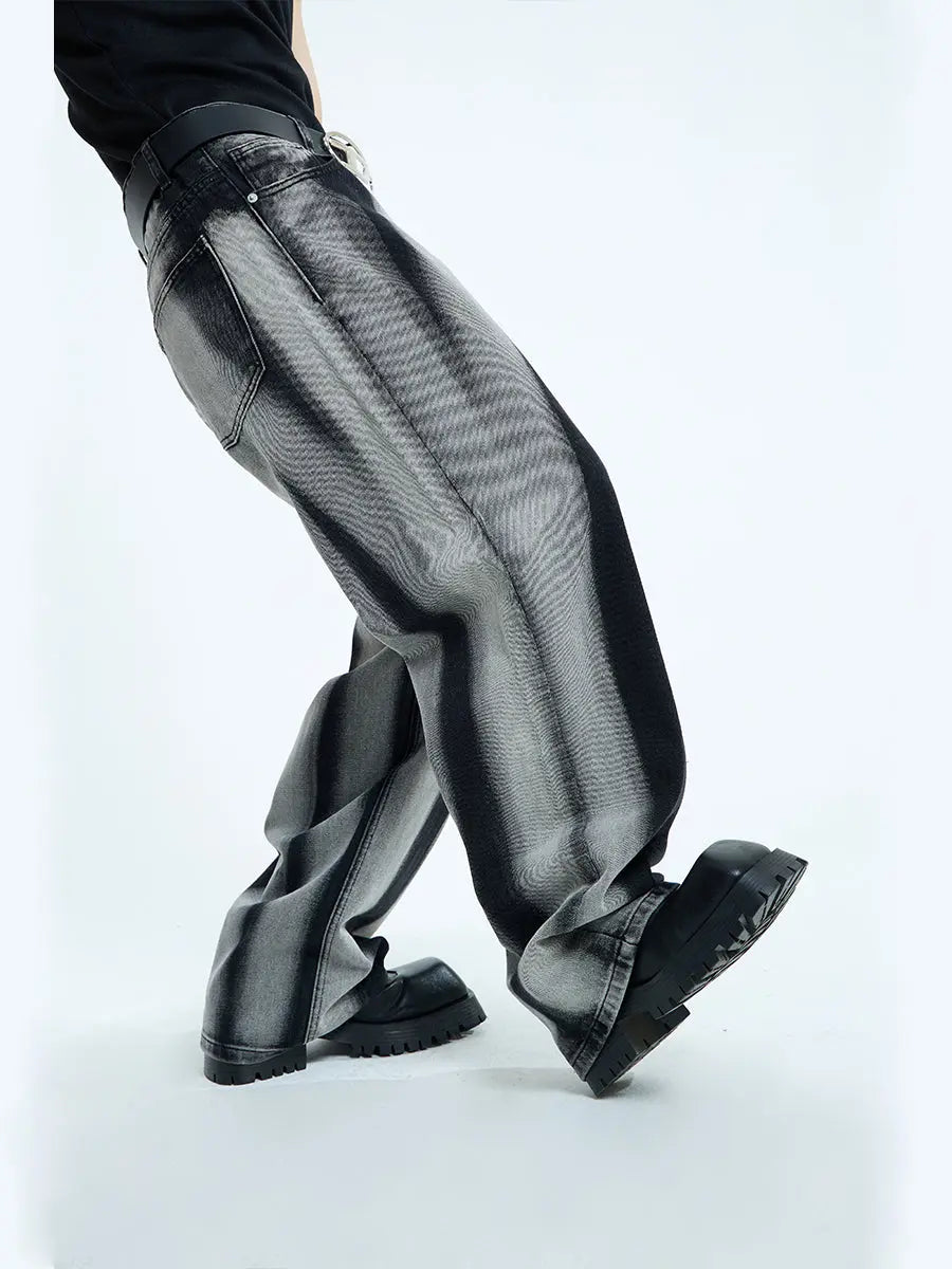 【23s September.】Relaxed tie-dye straight-leg jeans ArtsKoreanMan