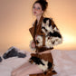 【25s Feb.】Cow Print Faux Fur Coat