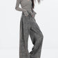 【24s Sep.】High Waist Grey Wide Leg Jeans ArtsKoreanMan