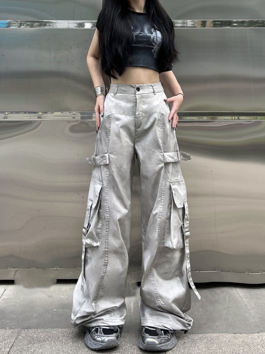 【24s Nov.】American hip-hop wide-leg workwear casual pants ArtsKoreanMan