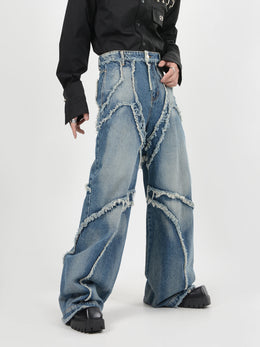 Urban Edge: Deconstructed Distressed Jeans for Unmatched Style ...