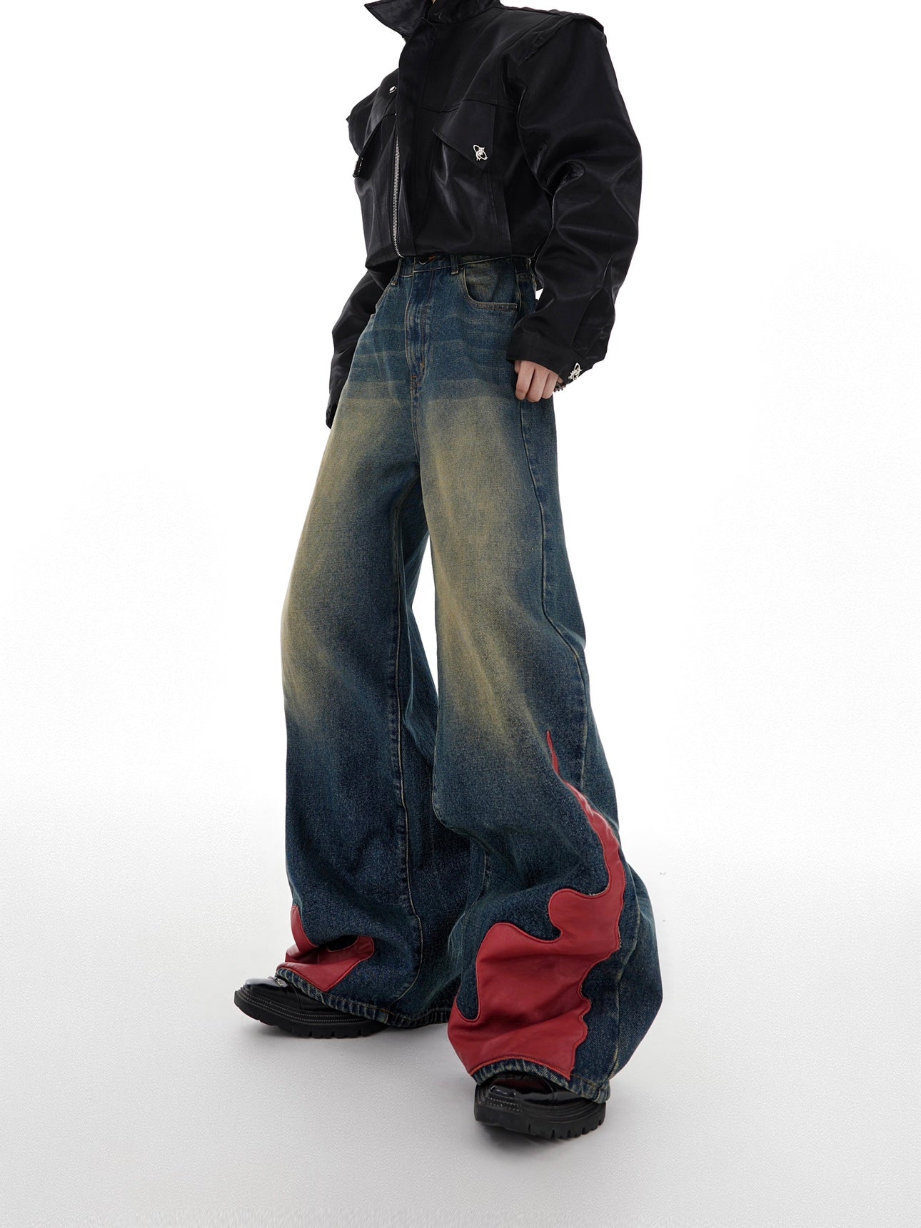【23s August.】Washed Flame Jeans