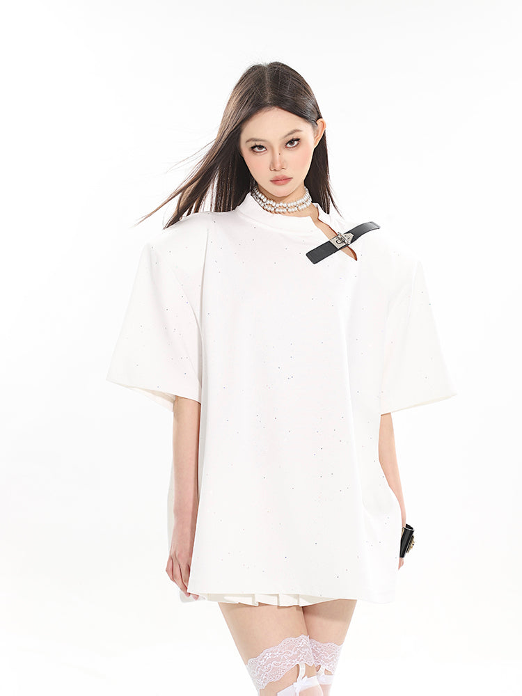 【24s April.】High-end Starry Round Neck T-shirt ArtsKoreanMan