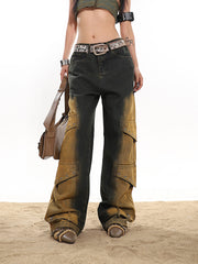 【23s December.】Deconstructed Patchwork Washed Distressed Jeans ArtsKoreanMan