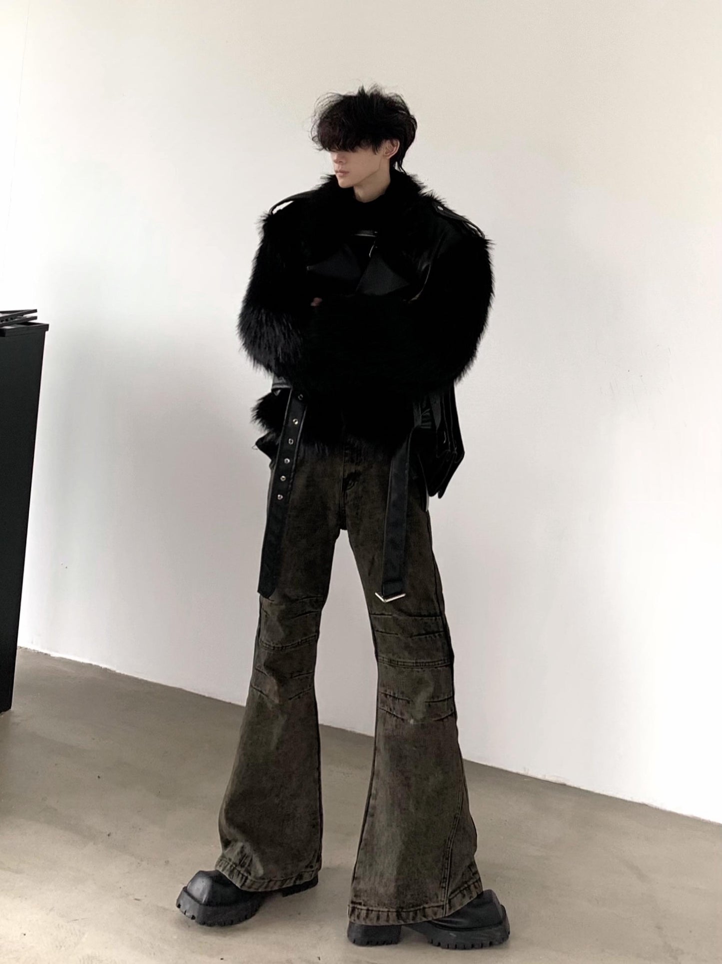 【25s Mar.】 Black Mink Fur Plush Jacket