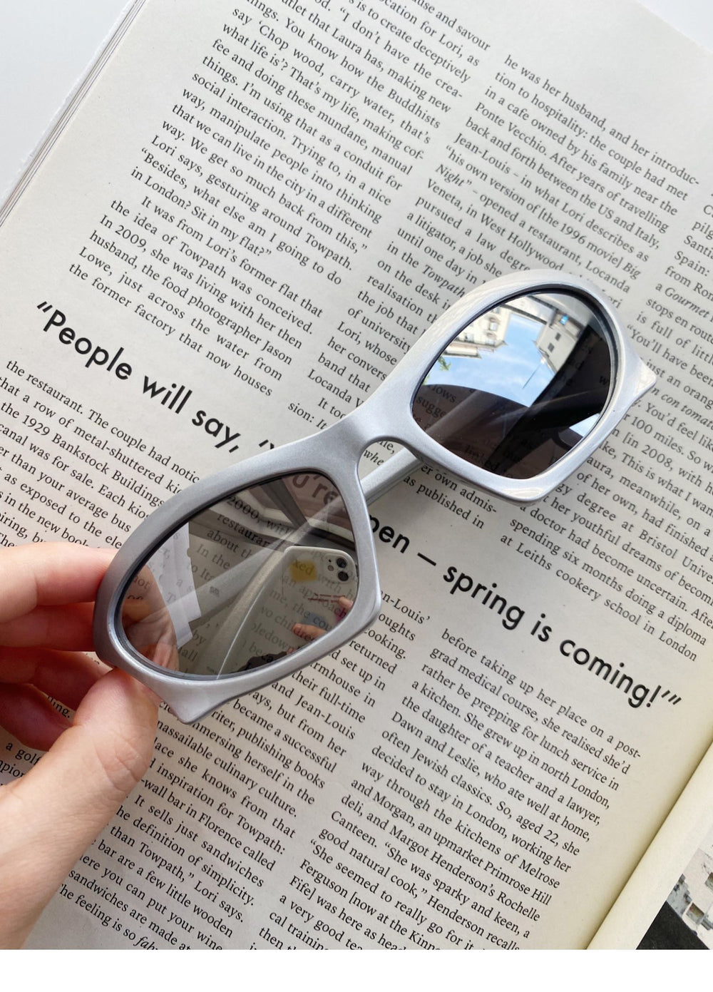 Y2K Shaped Large Frame Retro Geometric Sunglasses ArtsKoreanMan