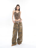 【24s April.】Retro Distressed Camouflage Casual Pants ArtsKoreanMan