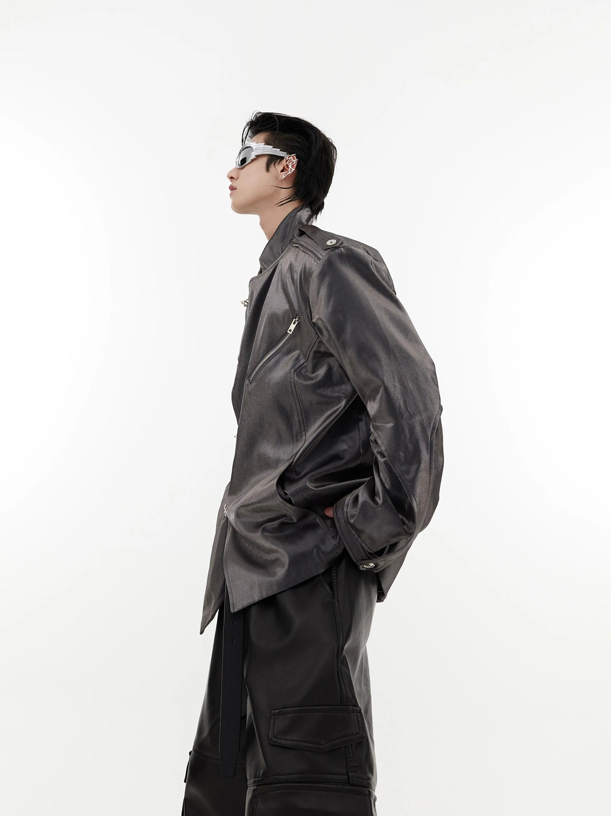 Chinese Style Liquid Streamer Jacket Unique Elegance by AKM