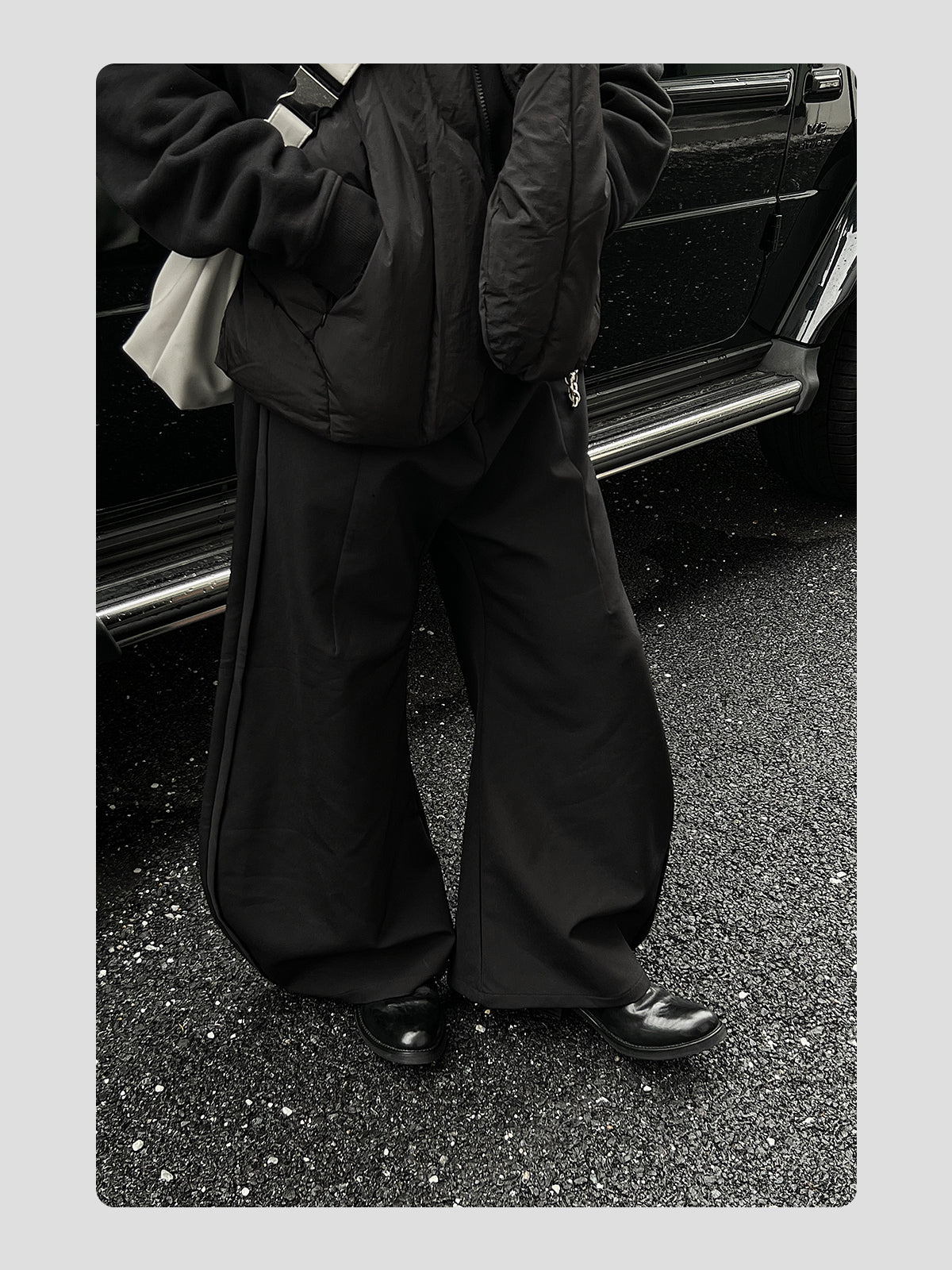 Wrinkled Top-grain Cowhide Pointed-toe Leather Shoes