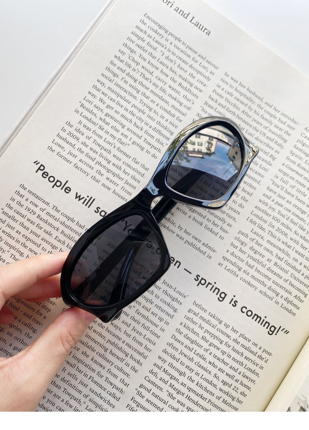 Y2K Shaped Large Frame Retro Geometric Sunglasses ArtsKoreanMan