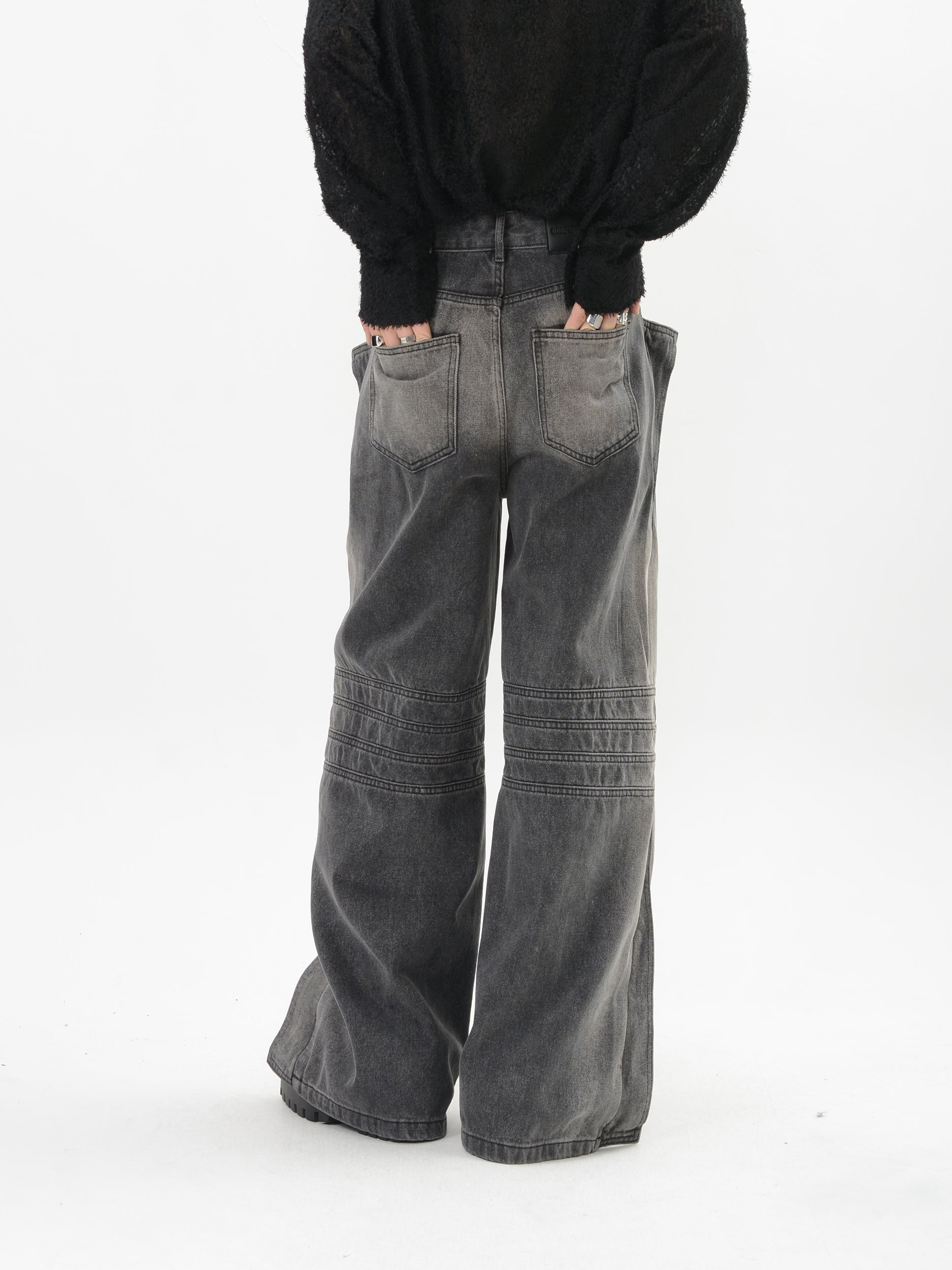 【24s Sep.】Distressed Wide Leg Jeans ArtsKoreanMan