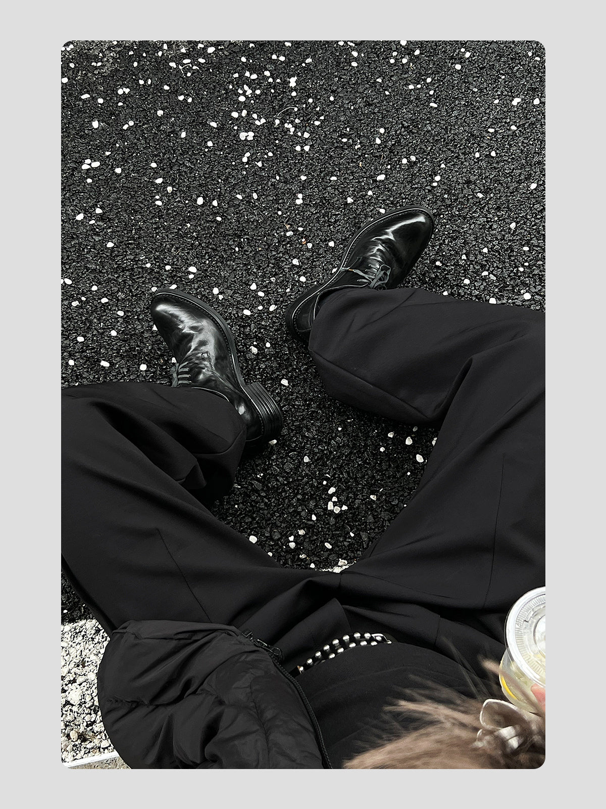 Wrinkled Top-grain Cowhide Pointed-toe Leather Shoes